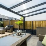 Aluminiowy dach tarasowy i poliweglan