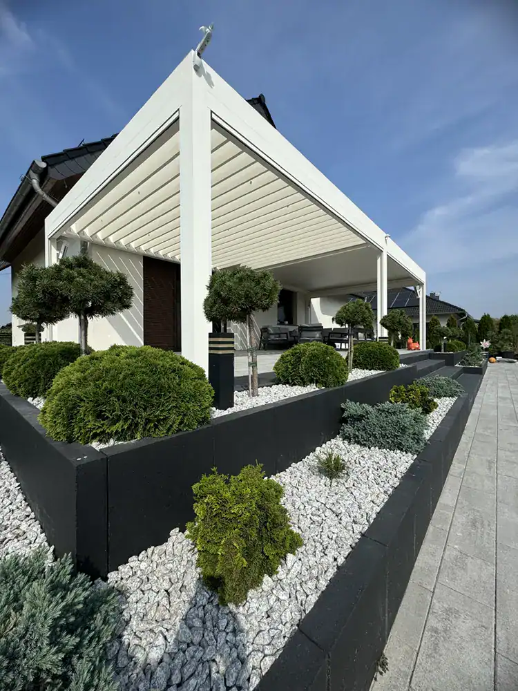 Pergole tarasowe Opole – nowoczesne pergole aluminiowe do ogrodu i na taras 2 Pergola na taras opolskie