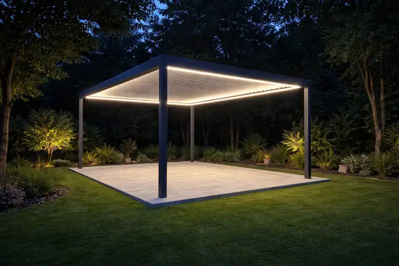 Pergole tarasowe Opole – nowoczesne pergole aluminiowe do ogrodu i na taras 7 Pergola tarasowa opolskie