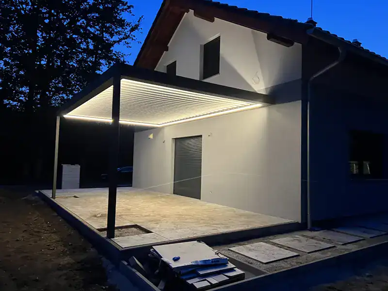 Pergole tarasowe Opole – nowoczesne pergole aluminiowe do ogrodu i na taras 6 Pergole tarasowe opolskie